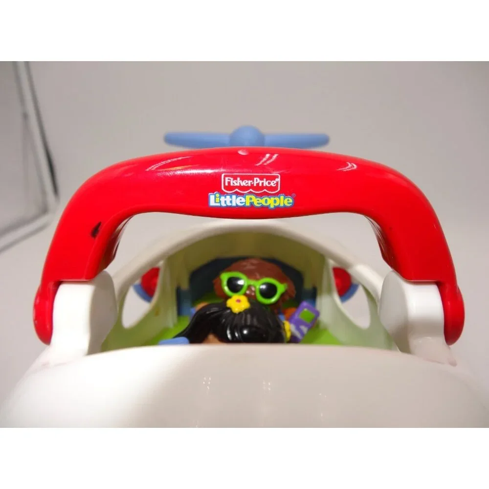 Fisher Price Little People Airplane Lights & Sound 2005 Suitcase 3 Little People